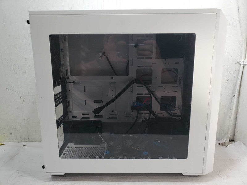 Cooler Master White PC Case, with Clear side panel |