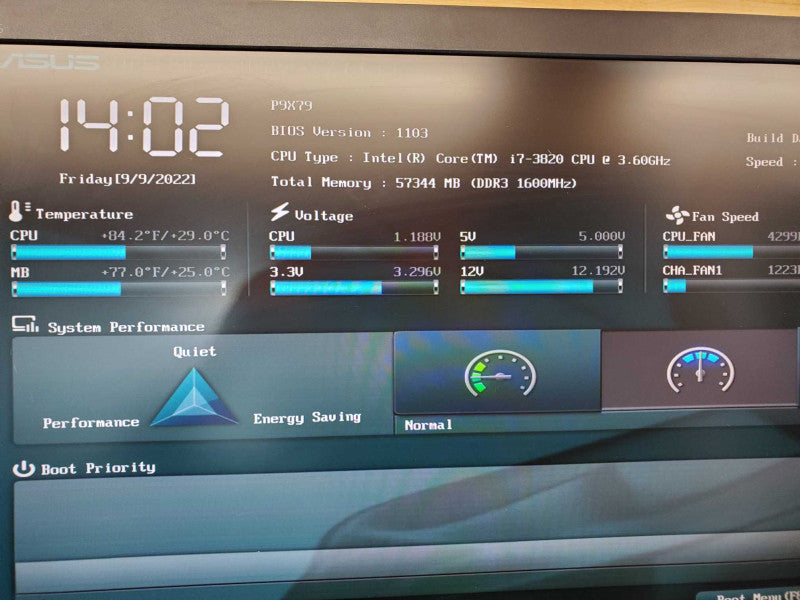 Custom PC Asus P9X79 Core i7-3820 @ 3.6 GHz 57GB Ram GTX 670 1200W No HDD (