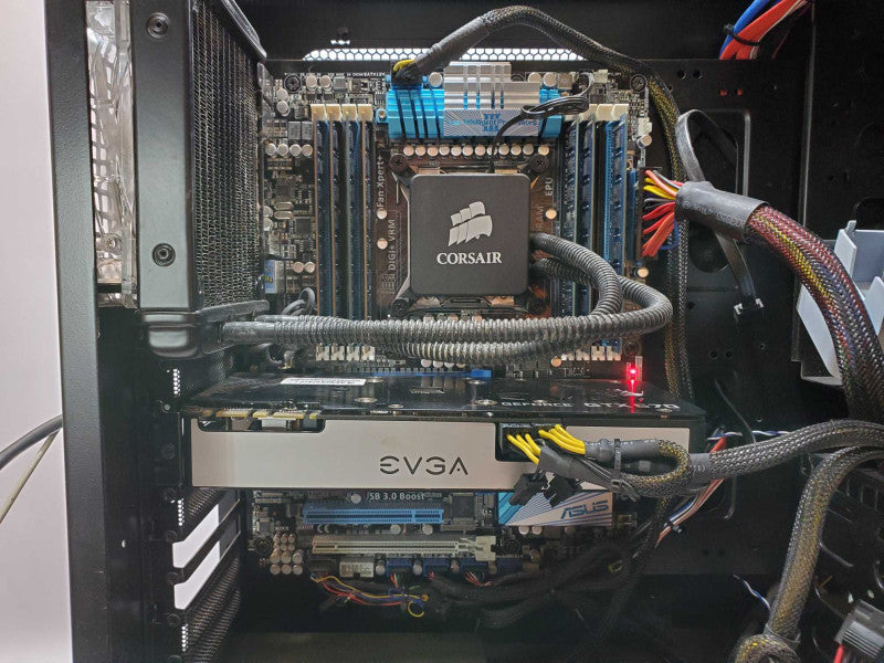 Custom PC Asus P9X79 Core i7-3820 @ 3.6 GHz 57GB Ram GTX 670 1200W No HDD (