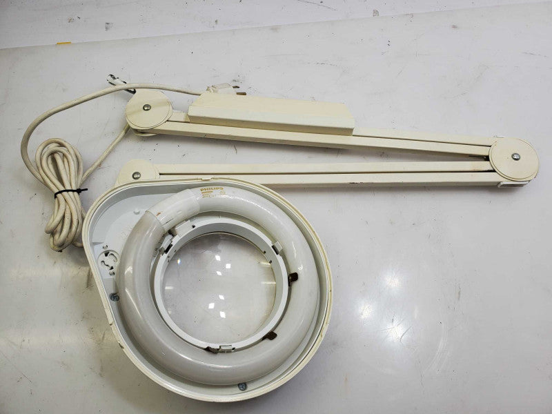 Vintage Luxo Magnifier Articulating Lamp Light 22W  )