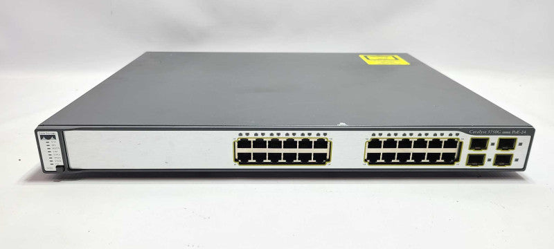 Cisco Catalyst 3750G Series 24 Ports WS-C3750G-24PS-S Network Switch 4xSFP $