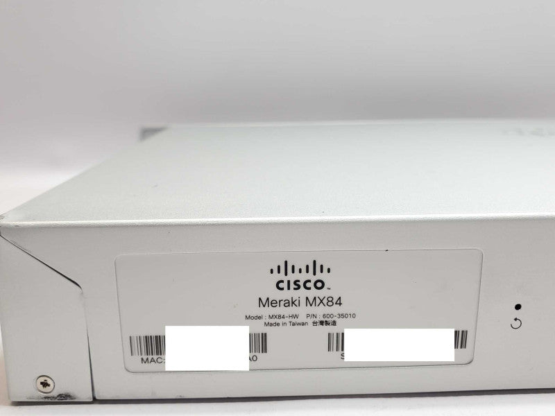 Cisco Meraki MX84-HW Cloud Managed Security Appliance, Unclaimed _