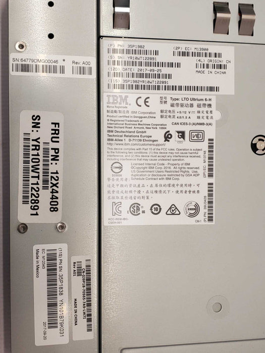 IBM 35P1982 LTO Ultrium 6-H FC 8Gb Internal Tape Drive for TS3200 TL2000 SEE _