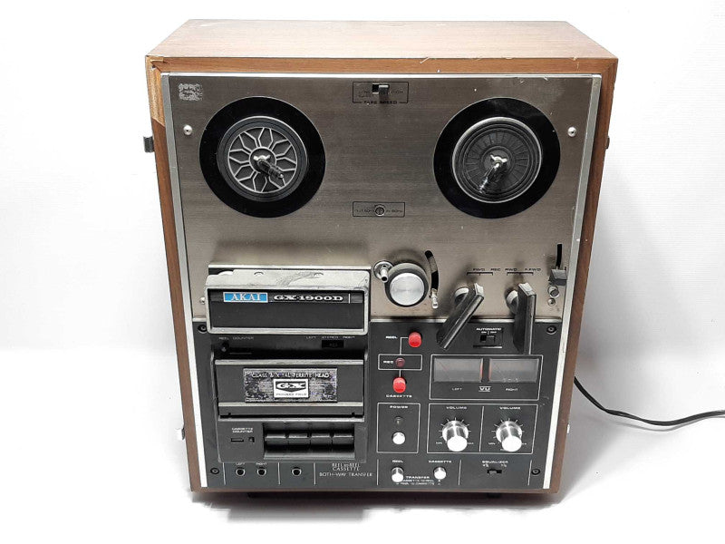AKAI GX-1900D Reel to Reel Cassete Both-Way Transfer - AS IS +