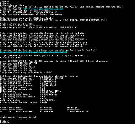 Cisco Catalyst 2960 WS-C2960+24TC-L 24 Port Switch Factory_Default (