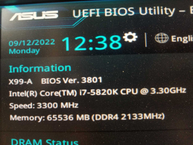 ASUS X99-A/USB 3.1 LGA2011 DDR4 ATX, i7-5820K 3.3GHz/64GB DDR4. GTX 1070 ~