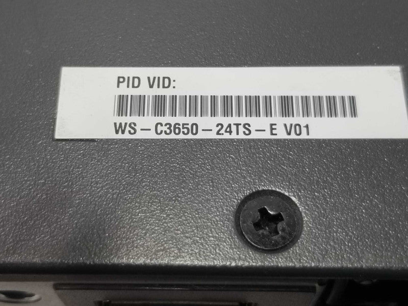Cisco Catalyst WS-C3650-24TS-E 4x1G Uplink Ports Switch, FACTORY RESET ~