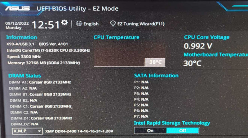 Custom PC- ASUS X99-A/USB3.1 Motherboard, 32GB DDR4, i7-5820K 3.3GHz, AMD ATI FirePro V4800 1GB$