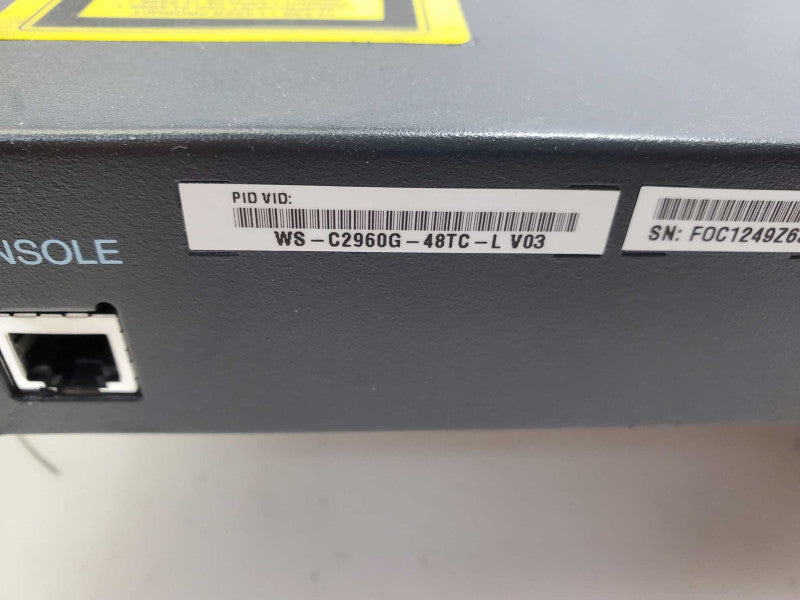 Cisco 2960G Series, WS-C2960G-48TC-L, 48-Port Gigabit Ethernet Switch )