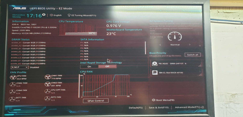 Custom Gaming PC i7-5820k @ 3.30ghz / 64gb ram / asus x99-a / SEE NOTES #