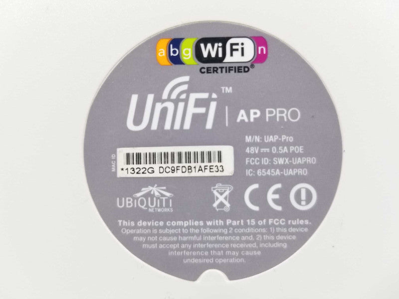 Ubiquiti UniFi AP Pro (UAP-Pro) Dual Band Wireless Access Point ~