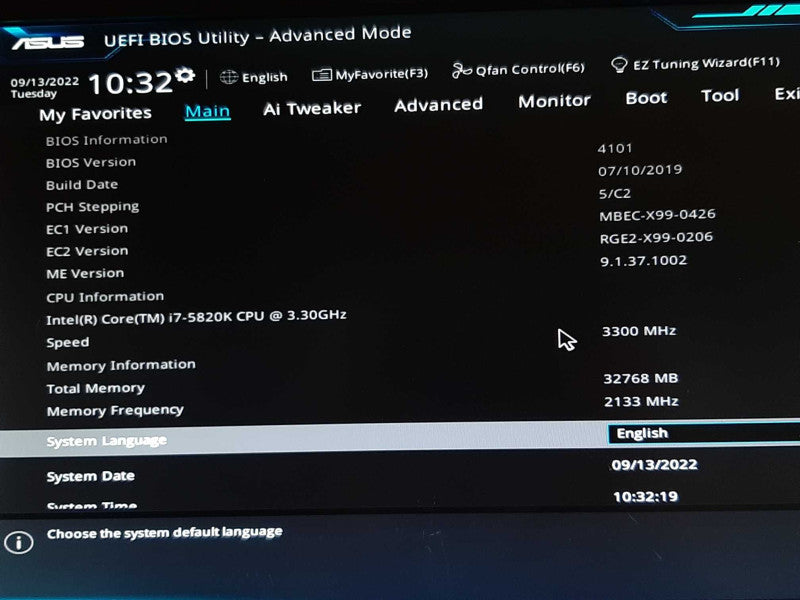 Black Box PC ASUS MBEC-X99-0426 i7-5820K @ 3.30GHz 32GB DDR4 -No GPU/HDD +