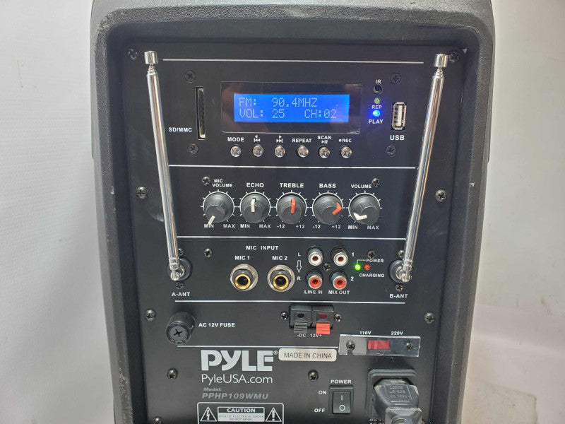 Pyle Compact Portable PA System PPHP109WMU Speaker, Read _