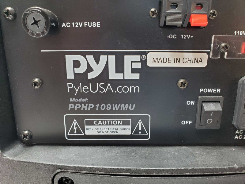 Pyle Compact Portable PA System PPHP109WMU Speaker, Read _
