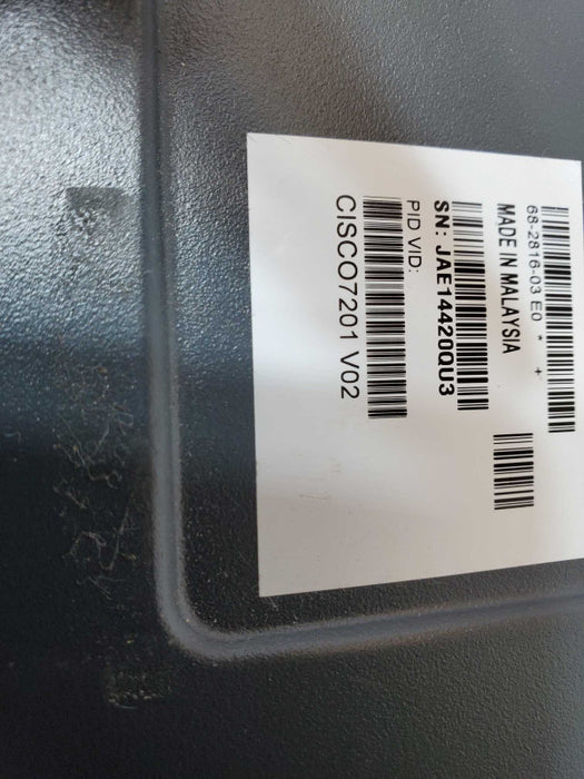 Cisco 7201 Router CISCO7201 w/ Dual AC Power Supply, factory reset _