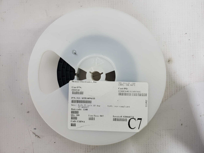 Mouser Electronics, INC 511-STB140NF55 QTY 100 [