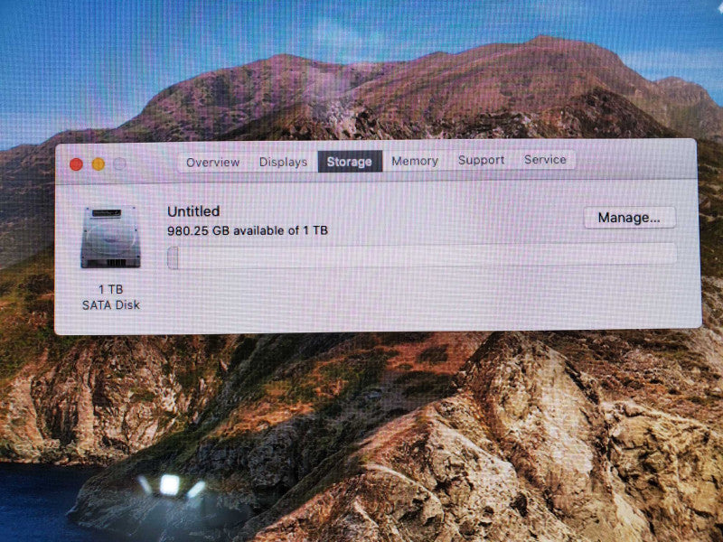 Apple iMac 2012 A1418 Core i5-3330S @ 2.7 GHz 8GB Ram 1TB HDD (