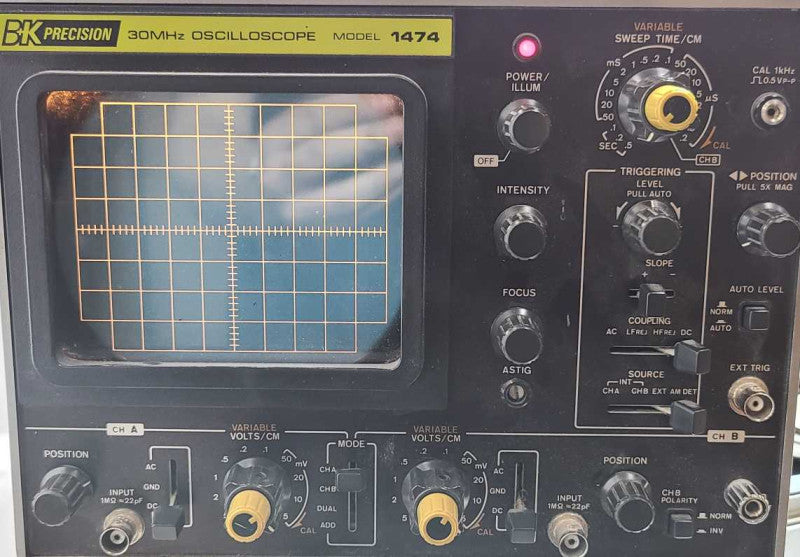 BK Precision Model 1474 30 MHz Dual Trace Oscilloscope $