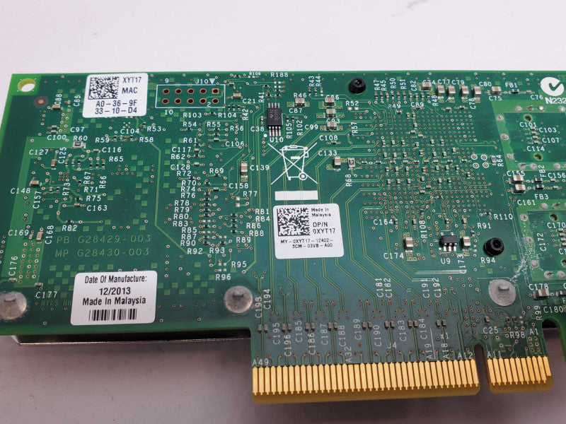 Dell Intel X520-DA2 Dual Port 10GB PCIe Network Card 0XYT17 Full Height _