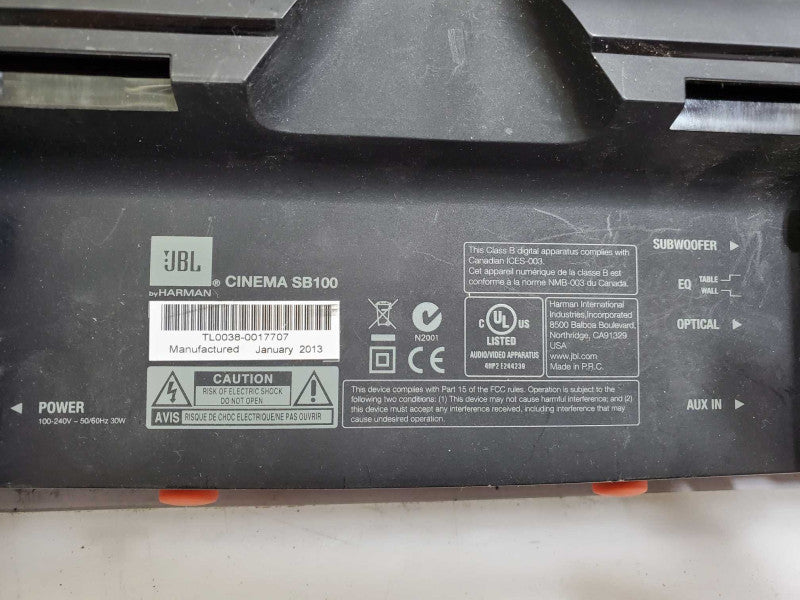 JBL Cinema SB100 Soundbar Speaker System _ Tested )