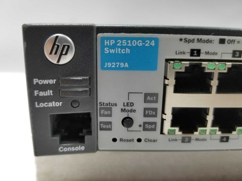 HP ProCurve 2510G-24 J9279A Managed Network Switch, FACTORY RESET ~