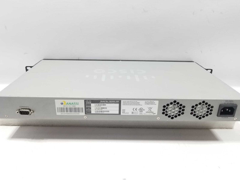 Cisco SG300-28P SRW2024P-K9 28 Port Gigabit PoE Managed Switch w Rack Ears ~