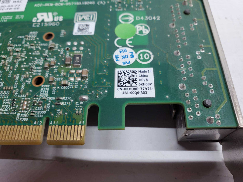 Dell Quad 4-Port Gigabit PCIe Ethernet Network Card 0KH08P _