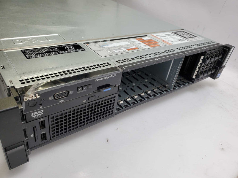 Dell PowerEdge R720 Barebone 2x Xeon E5-2640 @2.5GHz No RAM H710 Mini 2xPSU )
