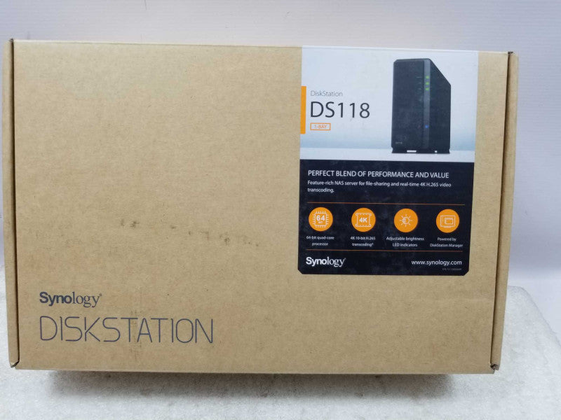 Synology DS118 1-Bay NAS server \\"NEW Open Box\\" ~