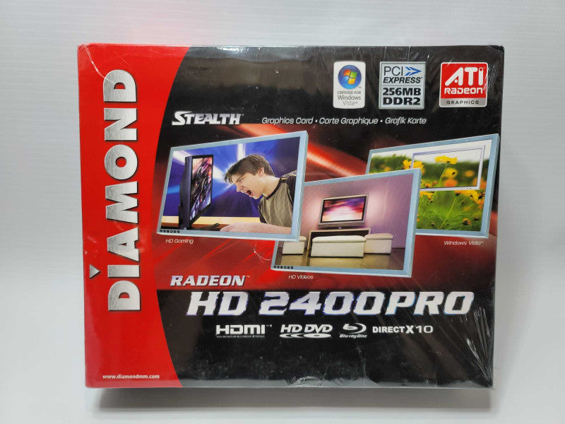 New DIAMOND ATI Radeon HD 2400PRO 256MB DDR2 -