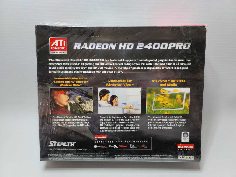 New DIAMOND ATI Radeon HD 2400PRO 256MB DDR2 -