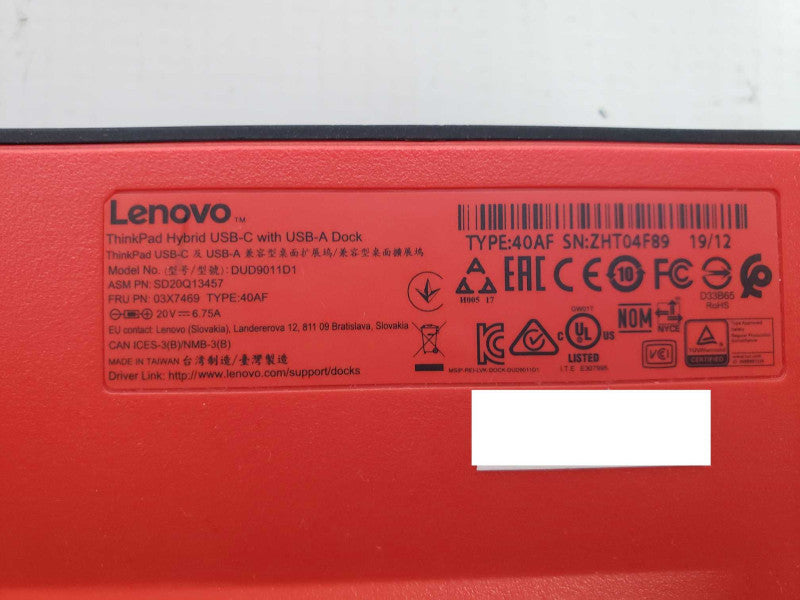 Lenovo ThinkPad Hybrid USB-C with USB-A Dock [