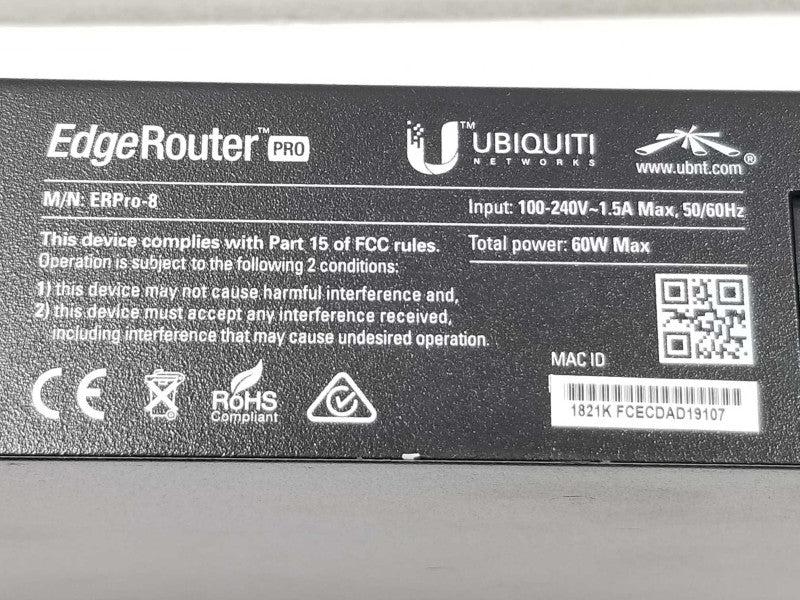 Ubiquiti EdgeRouter Pro (ERPro-8) Gigabit Enterprise Router x2 SFP ~