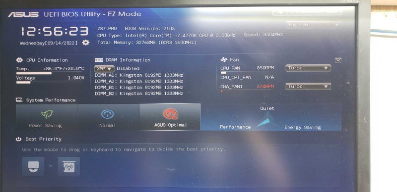custom PC i7-4770k @ 3.50ghz / 32gb ram / Z87-pro / GTX 750 Ti OC 2GB DDR5 #