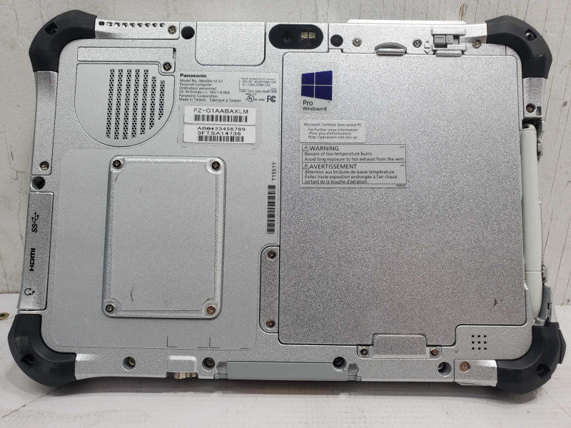 Panasonic ToughPad FZ-G1, i5-3437U  1.9GHz 4GB DDR3 128GB SSD (Wiped) |