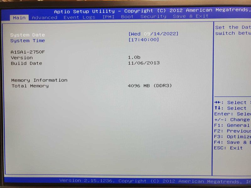 SuperMicro A1SAi-2750F, Atom 2.4GHz CPU, 4GB RAM, Quad NIC, No Power Adapter _