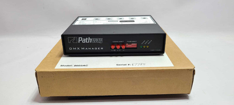 Pathway DMX Manager 8603AC Read Notes $