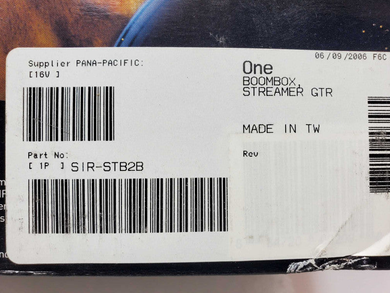 Sirus Starmate Replay Portable Satellite Radio Boombox SIR-GTRB1 Only _