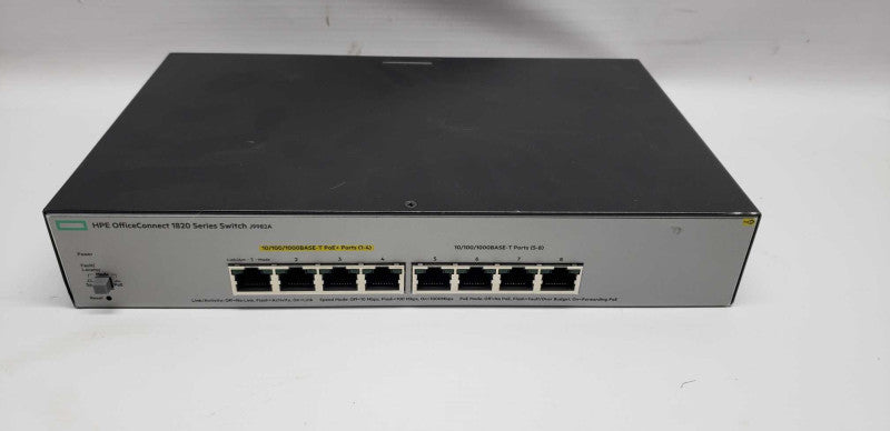 HP Enterprise OfficeConnect 1820 8G PoE + (65W) Switch J9982A #