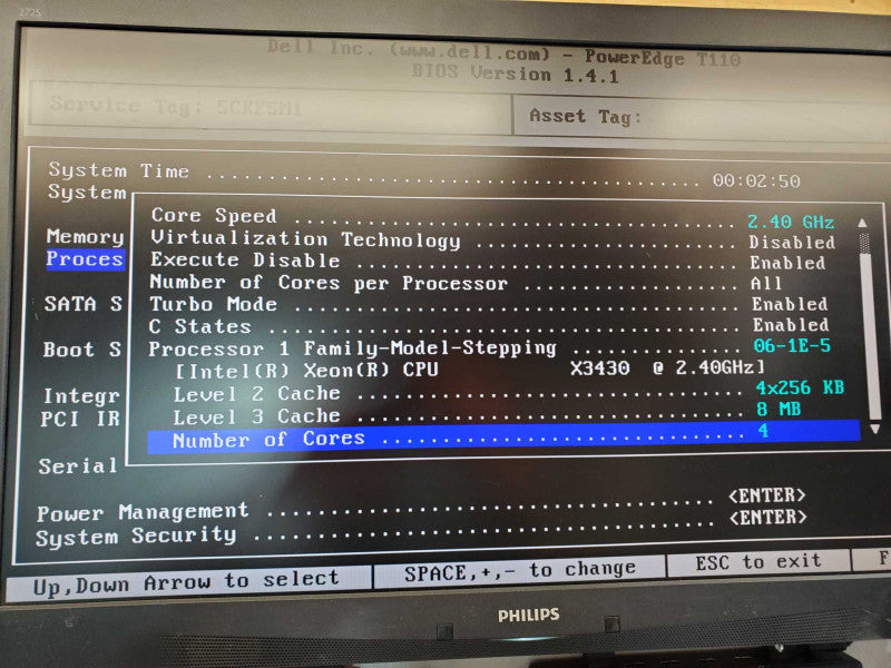 Dell PowerEdge T110 Xeon X3430 @ 2.4 GHz 12GB Ram No HDD (
