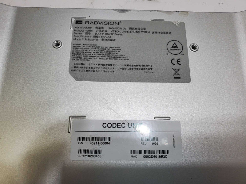 RADVision SCOPIA XT4000 Video Conference System AS_IS )