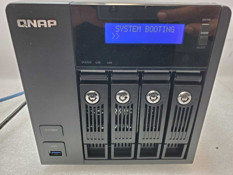 QNAP TS-453 Pro 4-Bay NAS with 1x 2TB HDD, Powers on, AS-IS, Read _