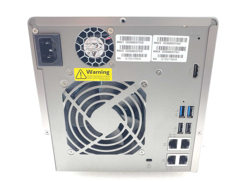 QNAP TS-453 Pro 4-Bay NAS with 1x 2TB HDD, Powers on, AS-IS, Read _