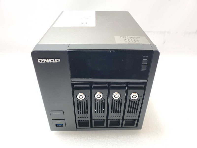 QNAP TS-453 Pro 4-Bay NAS with 1x 2TB HDD, Powers on, AS-IS, Read _