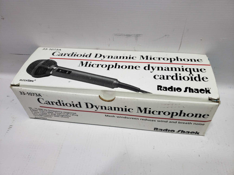Radio Shack 33-1073A Cardioid Dynamic Microphone Original Box [