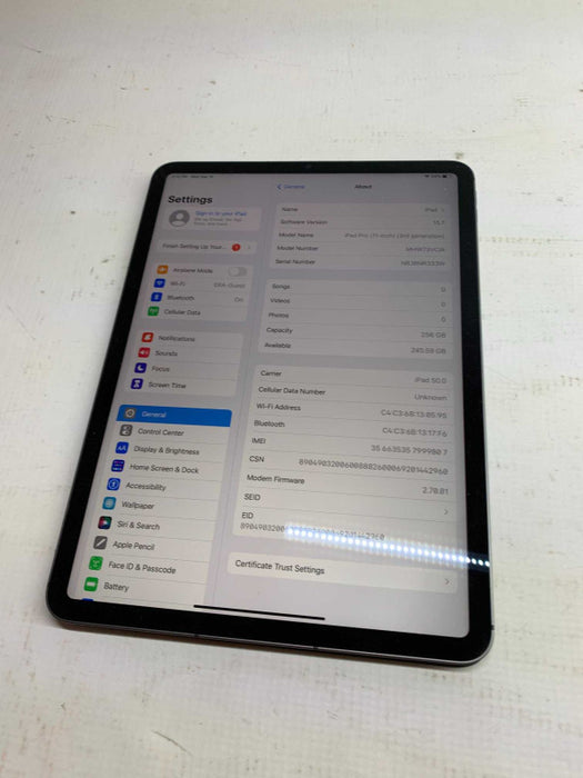 iPad Pro 11\\" 3rd Gen 256GB (A2459)
