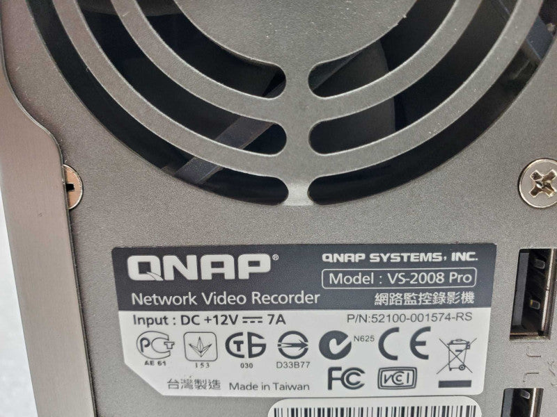 QNAP VioStor VS-2008 Pro Network Video Recorder No HDD UNTESTED AS-IS _