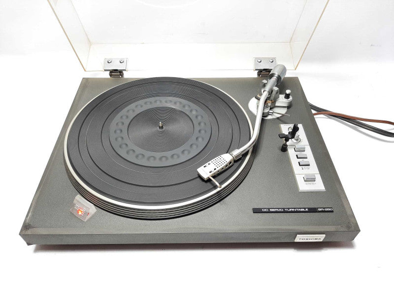 Vintage TOSHIBA DC Servo Belt Drive Turntable SR-250 Vinyl Player +