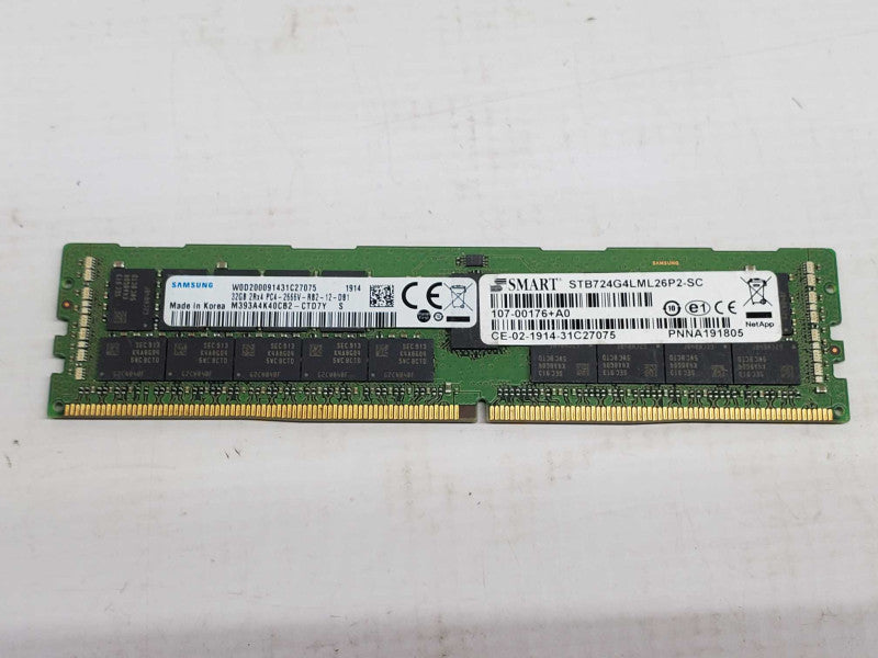 Samsung M393A4K40CB2 32GB @Rx4 PC4-2666V-RB2-12-DB1 ECC Memory DDR4 |