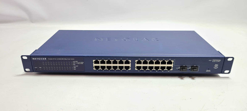 NETGEAR PROSAFE 24-PORT 2xSFP Port 10/100/1000 Smart Switch GS724T V3  $